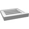 Ekena Millwork Vertical Surface Mount PVC Gable Vent: Functional, w/ 2"W x 2"P Brickmould Sill Frame, 14"W x 14"H GVPVE14X1403SF - alternate 5